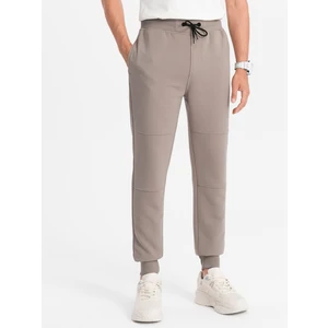 Ombre Men's ottoman fabric sweatpants - ash