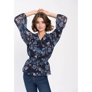 Volcano Woman's Blouse K-ODEL L09217-W24 Navy Blue