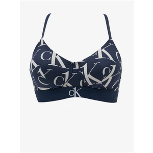 Dark Blue Patterned Bralette Calvin Klein - Women