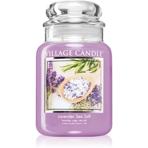 Village Candle Lavender Sea Salt vonná svíčka (Glass Lid) 602 g