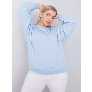 Light blue hoodie plus size no hood