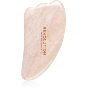 Revolution Skincare Gua Sha Rose Quartz masážní pomůcka na obličej