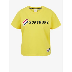 SuperDry Sportstyle Graphic Boxy Triko Žlutá