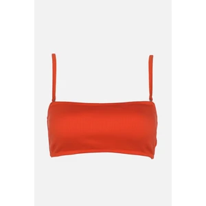 Trendyol Tile Textured Bandeu Bikini Top