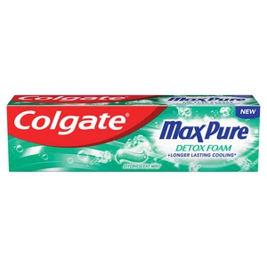 Colgate Max Pure zubná pasta pre dôkladné vyčistenie zubov Effervescent Mint 75 ml