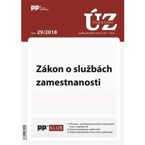 UZZ 29/2018 Zákon o službách zamestnanosti