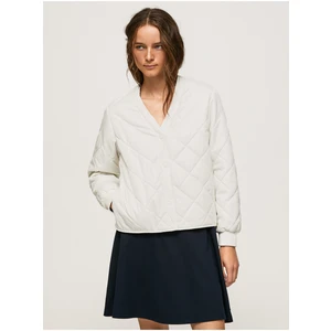 Cream Women's Bomber Pepe Jeans - Women