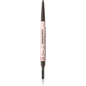 Eveline Cosmetics Brow & Go! voděodolná tužka na obočí s kartáčkem 2 v 1 odstín Dark Brown 4 g