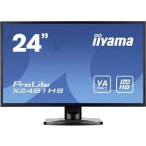 24" LCD iiyama X2481HS-B1 - VA, 6ms, 250cd/m2, 3000:1 (12M:1 ACR), VGA, DVI, HDMI, repro