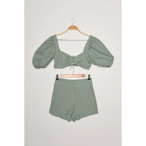 Trendyol Menta Csatos Pamut Bottom-Top Team