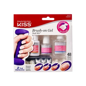 KISS Gelová samoschnoucí sada Brush-on Gel (Nail Kit)