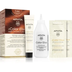 Apivita My Color Elixir barva na vlasy bez amoniaku odstín 7.44 Blonde Intense Copper