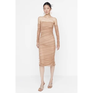 Trendyol Dress - Brown - Bodycon