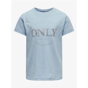 Light blue girls' T-shirt ONLY Wendy - Girls