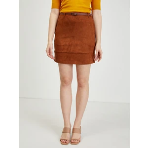 Brown skirt in suede finish ORSAY - Ladies