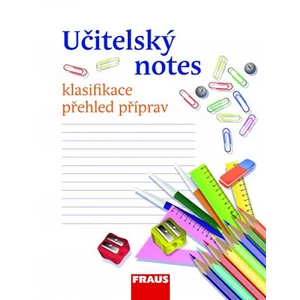 Učitelský notes - s motivem Psací potřeby [Knihy - Kroužková]