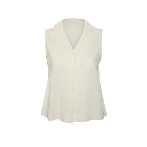 Trendyol Ecru Petite Sleeveless Shirt