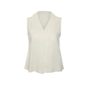 Trendyol Ecru Petite Sleeveless Shirt