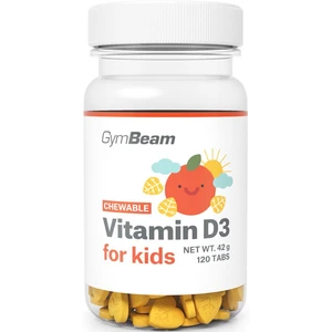 Gymbeam vitamin d3 pre deti pomaranč 120tbl