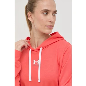 Under Armour Rival Terry Hoodie Mikina Oranžová