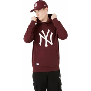 New York Yankees Mikina MLB Seasonal Team Logo Red Wine/White S