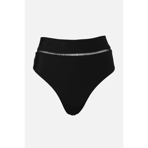 Trendyol Black Stripe Accessory Detail Bikini Bottoms