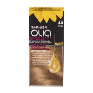 Permanentní olejová barva Garnier Olia 8.0 blond + DÁREK ZDARMA