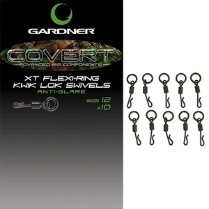 Gardner obratlíky covert xt flexi-ring kwik lok swivels 10 ks velikost 12