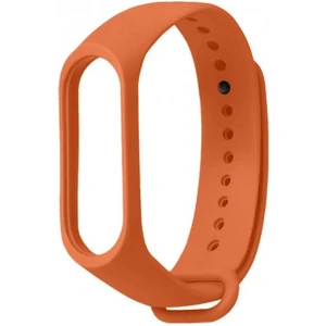 řemínek pro xiaomi mi band 3/4, silikon, oranžová