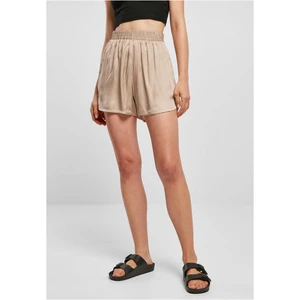 Women's Viscose Satin Shorts Resort softtaupe