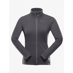 Women's zip-up sweatshirt ALPINE PRO QUERTA smoked pearl