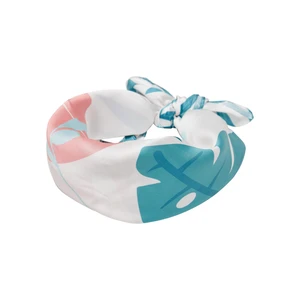 Big Satin Bandana Turquoise Floral