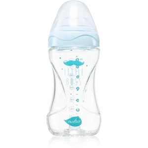 Nuvita Glass bottle Blue dojčenská fľaša 240 ml