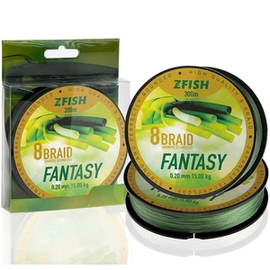 Zfish splienaná šnúra fantasy 8 braid 300 m - 0,25 mm 15,5 kg