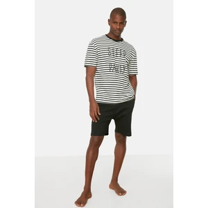 Trendyol Pajama Set - Black - Striped