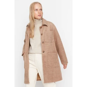 Trendyol Coat - Brown - Double-breasted