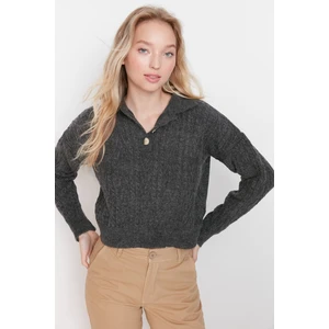 Trendyol Sweater - Gray - Regular fit