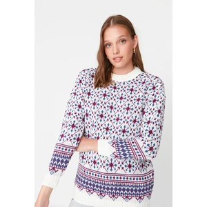 Trendyol Sweater - Ecru - Regular fit