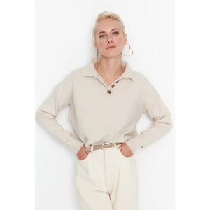 Trendyol Sweater - Beige - Regular fit