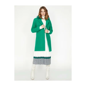 Women's Green Arzu Sabancı for Koton Coat