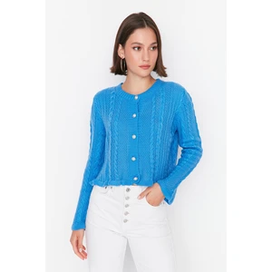 Trendyol Cardigan - Blue - Slim fit