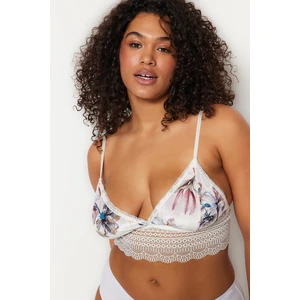 Trendyol Curve Multicolored Floral Corduroy Bra