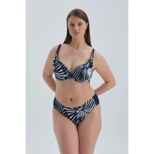 Dagi Navy Blue High Waist Bikini Bottom