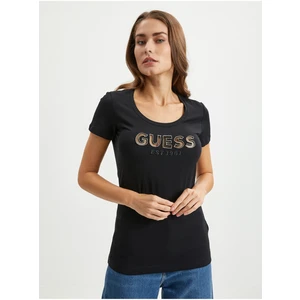 Black Women's T-Shirt Guess - Women