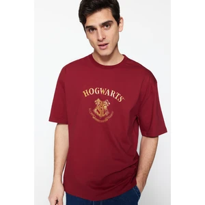 Trendyol T-Shirt - Burgundy - Relaxed fit