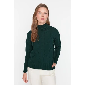 Trendyol Sweater - Green - Regular fit