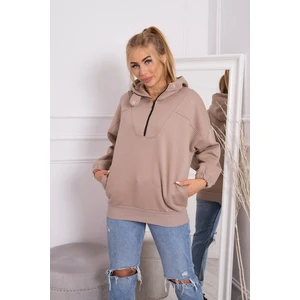 Dark beige hoodie