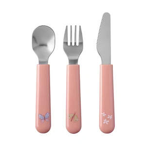 Little Dutch Cutlery Flowers & Butterflies príbor pre deti 3 ks