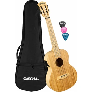 Cascha HH 2314E Bamboo Ukulele tenor Natural