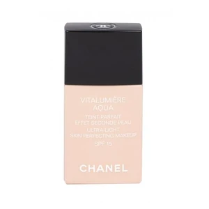 Chanel Vitalumière Aqua ultra ľahký make-up pre žiarivý vzhľad pleti odtieň 50 Beige SPF 15 30 ml